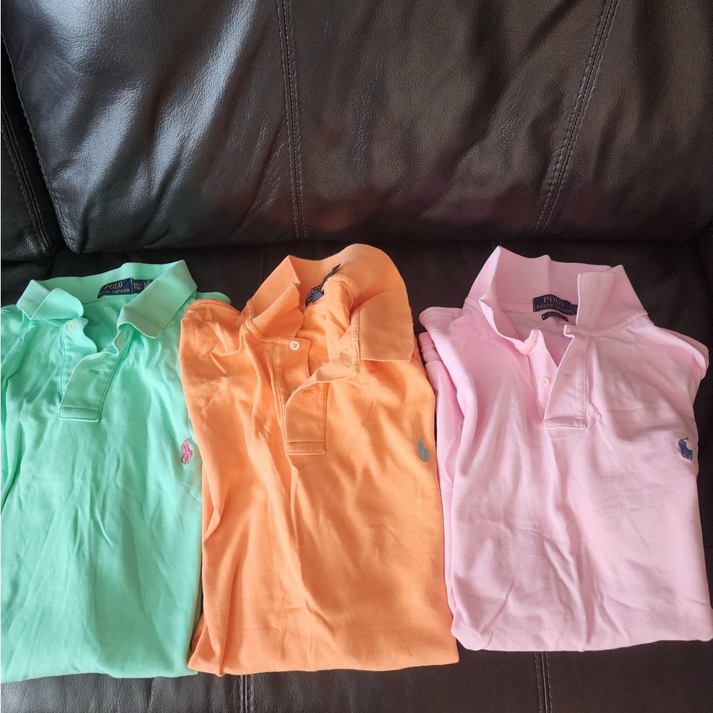 Polo by Ralph Lauren Green and Orange Polos